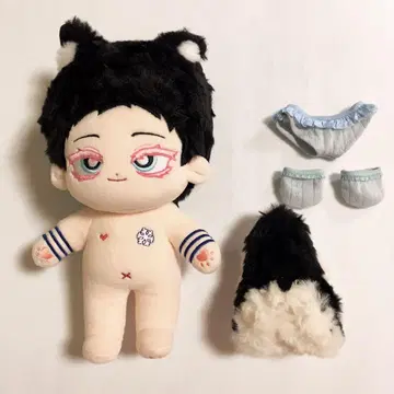 하쿠지 아카자 개 봉제 인형 20cm 스켈레톤 포함
