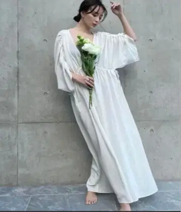 anuans 트리아세 믹스 가운 원피스 새상품급