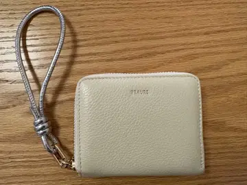 [ BEAURE ] 천연 가죽 미니 지갑 스트랩 포함
