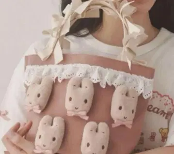 MerryJenny 마론크림 ribbon 핸들 미니 토트백