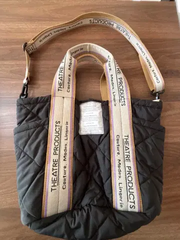 THEATRE PRODUCTS 퀼팅 숄더백 블랙