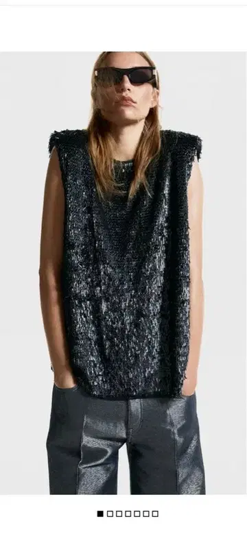 H&M 스팽글 상의 갸루 캬바쿠라 파티