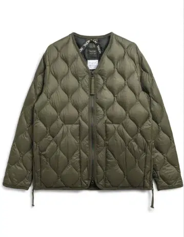 TAION 다크 올리브 밀리터리 V넥 W지퍼 소프트쉘 M