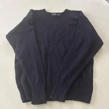 랄프 로렌 네이비 면 니트 M