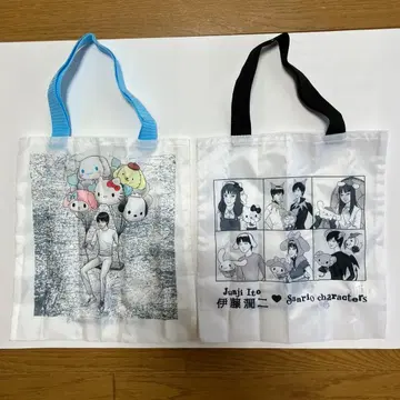 새상품 이토 준지 산리오 토트백 갸루 토미에 헬로키티 가챠가챠