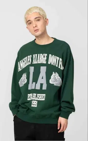 XLARGE BIG PRINT CREW NECK SWEAT