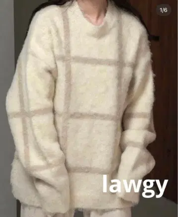 [택 포함 새상품] lawgy 라우지 니트 여성용 상의