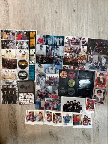 SixTONES 씰 클리어 파일 카드 사진 세트