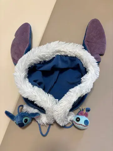 스티치 귀 달린 팬캡 모자