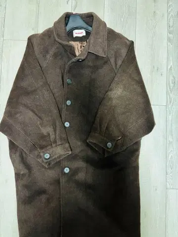 manana 브라운 롱 코트