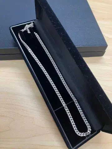 실버 925 체인 목걸이 약 50cm