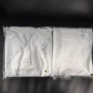 후쿠하라 하루카 셋업 맨투맨 그레이 M 사이즈 자수 로고 후드티