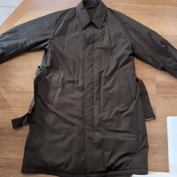 [ 미사용 새상품 ] UNIQLO U 패디드 스텐카라 코트 XL 올리브