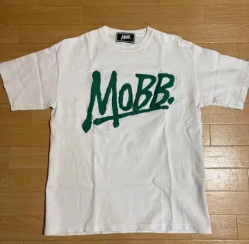 MOBB 로고 T셔츠 화이트/그린