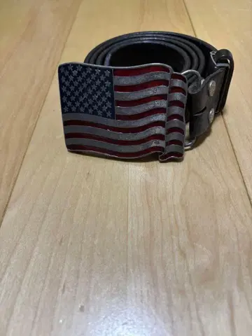 버클 벨트 포함 빈티지 미군 USA 미국 국기