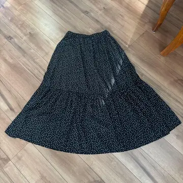 렙심 도트 롱 스커트
