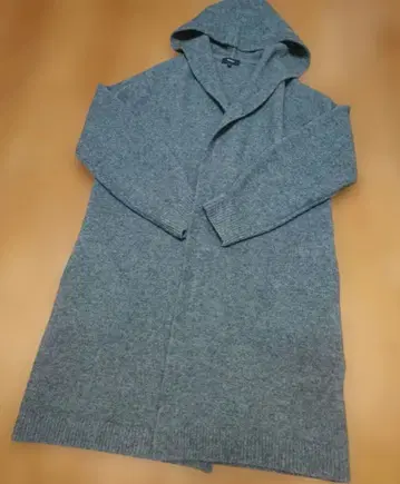 띠어리 울 코트 가디건 그레이