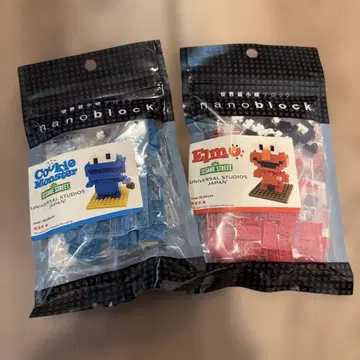 USJ nanoblock 엘모 쿠키 몬스터 세트