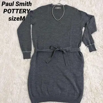 새상품급 폴스미스 POTTERY 니트 그레이 M 사이즈