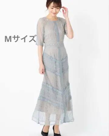 러그 문 레이스 맥시 원피스 M 결혼식 파티 드레스