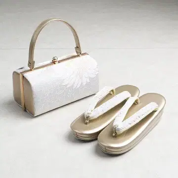 [ 새상품 ] 조리 백 세트 포멀용 초화 무늬 조리:24cm 03032