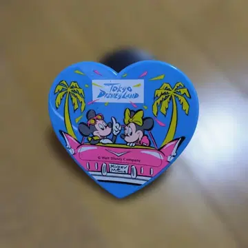 레트로 도쿄 디즈니랜드 흡착식 거울 [ 하트형 ]