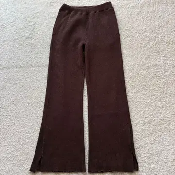 새상품급 PHEENY 20ss 빅 와플 슬릿 팬츠 브라운