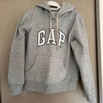 GAP 그레이 후드티 후드 부착