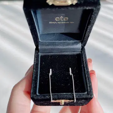 ete 실버 후프 타입 귀찌 케이스 포함