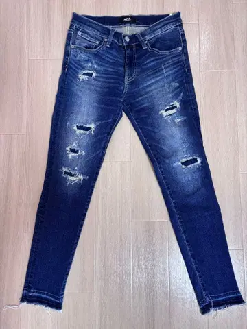 AZUL BY MOUSSY 데미지 스키니 데님 S