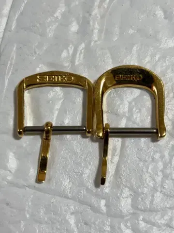 SEIKO 골드 버클 2개