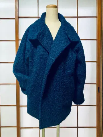 네이비 오버 사이즈 코트