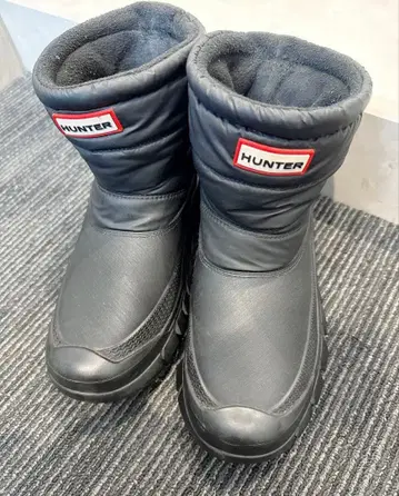 HUNTER 블랙 스노우 부츠 25cm