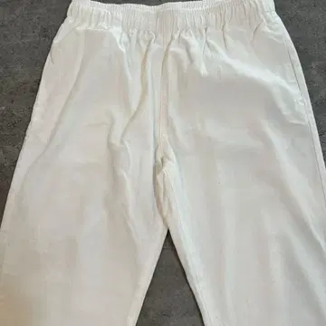 화이트 이지 팬츠 허리밴딩