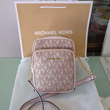 MICHAEL KORS 숄더백 옅은 베이지 핑크 로즈 골드