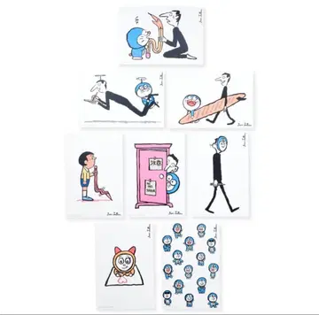 도라에몽 장 줄리앙 그림 엽서 엽서 세트 8장입