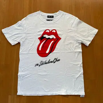 WIND AND SEA 롤링 스톤스 로고 프린트 T셔츠