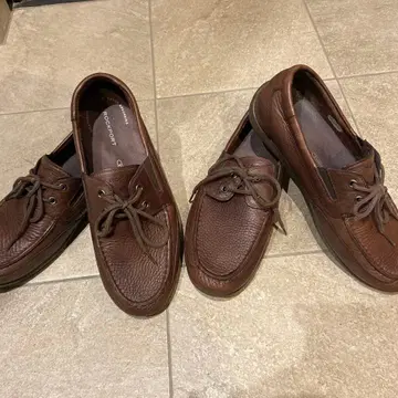 ROCKPORT 브라운 가죽 로퍼 드라이빙 슈즈