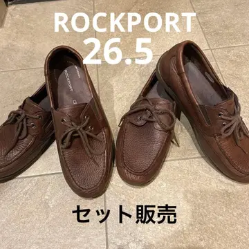 ROCKPORT 브라운 가죽 로퍼 드라이빙 슈즈