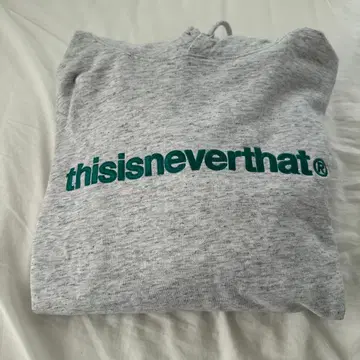 thisisneverthat 그레이 후드 부착 후드티