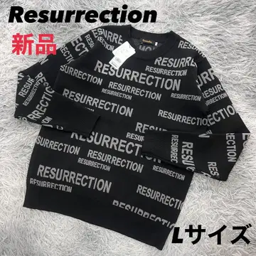 새상품 레저렉션 니트 스웨터 폴리에스테르 블랙 L 사이즈