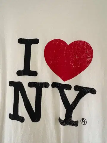 I NY 화이트 T셔츠 S 사이즈 JERZEES