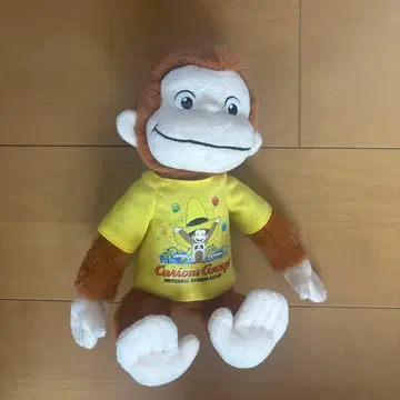 Curious George 봉제 인형 약 30cm 티셔츠 포함