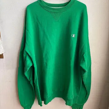 Champion 그린 맨투맨 크루넥