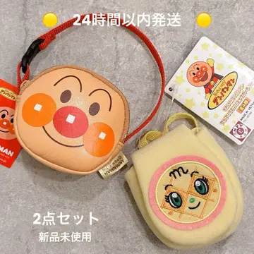 파칫토코로린 호빵맨 & 아플리케 미니 백팩 파우치 2세트