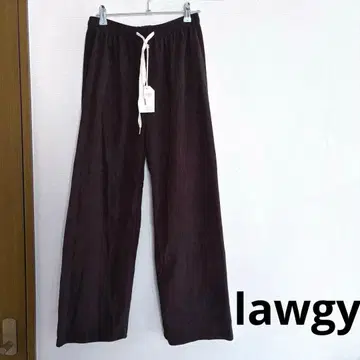 [택 포함 새상품] lawgy 라우지 브라운 캐주얼 팬츠 리브 팬츠