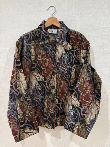 hart 말 패턴 긴팔 셔츠