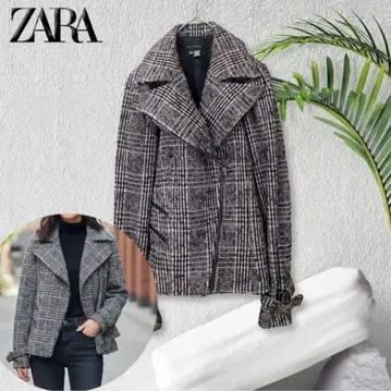 ZARA 트위드 더블 라이더 자켓