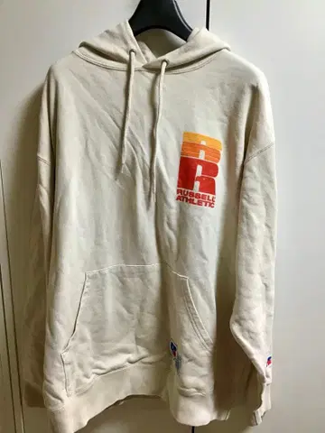 [ RUSSELL ATHLETIC/러셀 ] 후드티/L 베이지 맨투맨