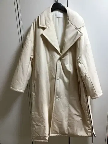 [ THE RERACS/더 릴랙스 ] 울 혼방 롱 점퍼/36 아이보리